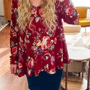 3X Long Sleeve Top from Velvet Bow Boutique NWT